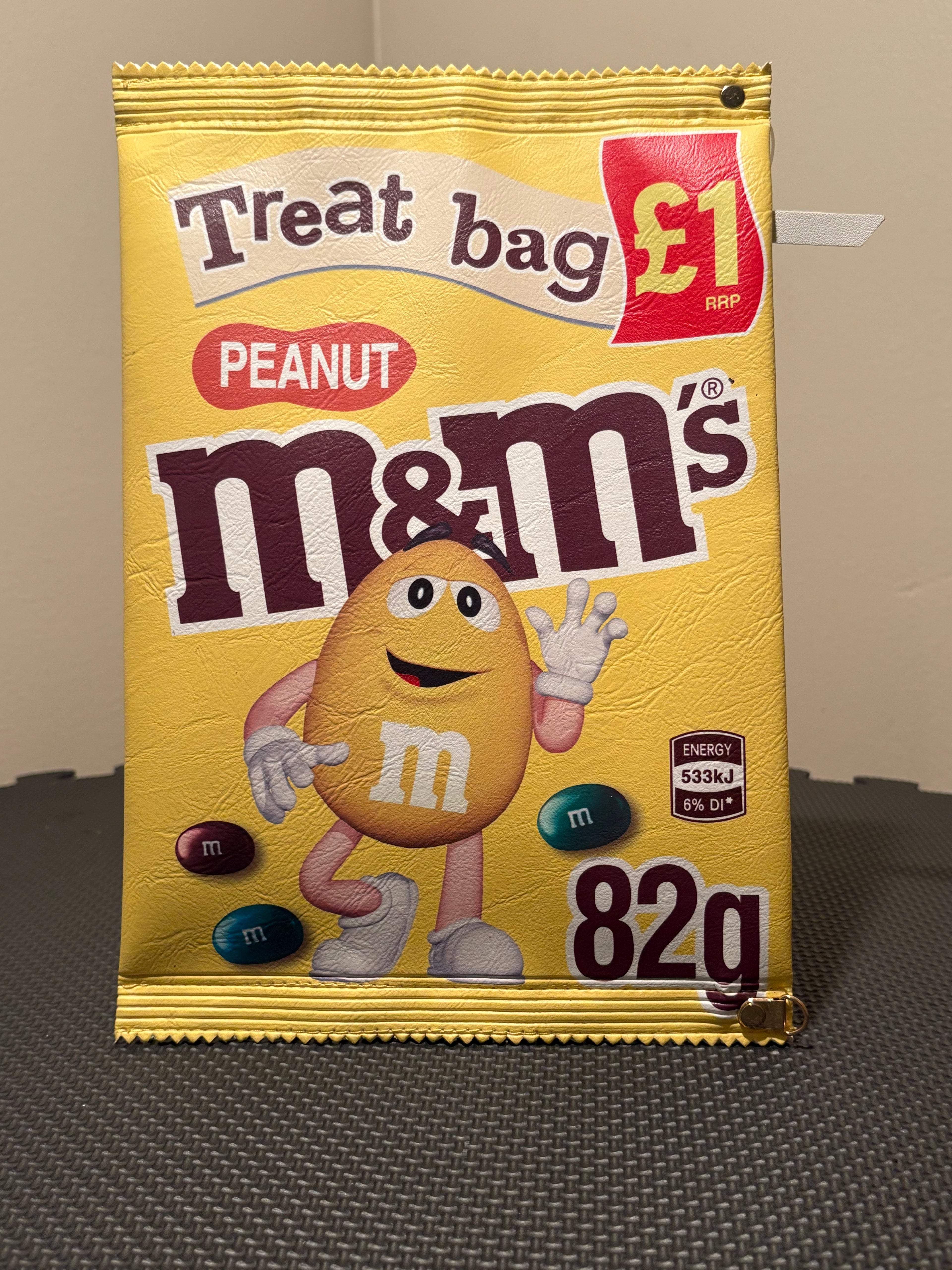 Vegan Leather M&Ms Zip Bag — Very Hard to Find